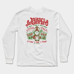 Feast of San Gennaro NYC "Faux Back" Long Sleeve T-Shirt